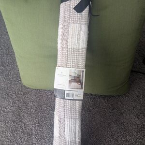 Hearth & Hand Neutral Stripe Accent Rug - Cream and Beige